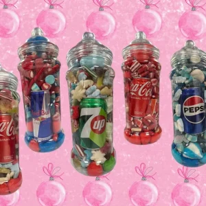 Jar of sweets - Can of juice - perfect gift